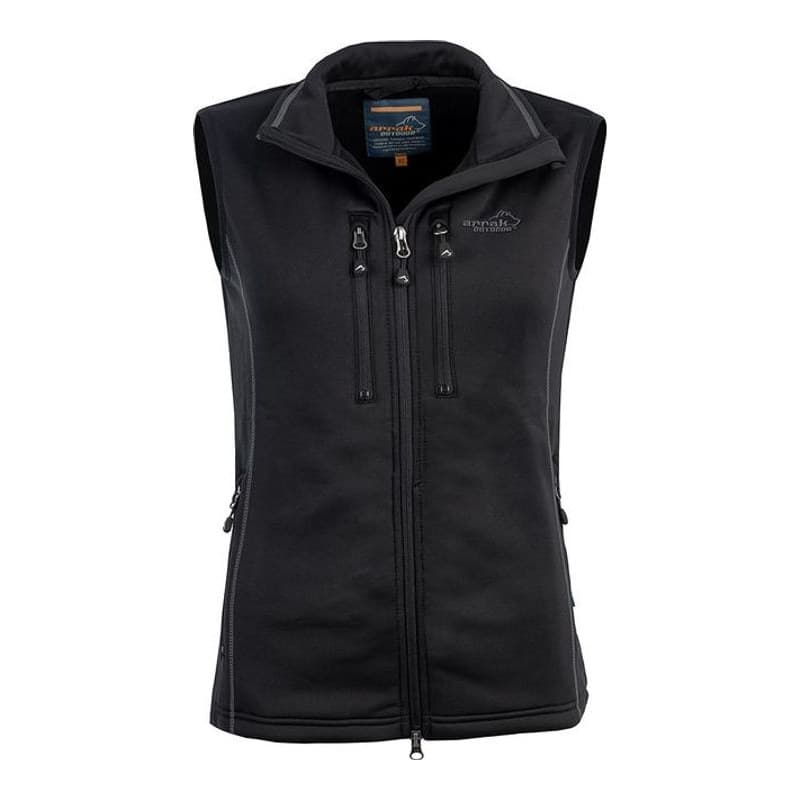 Power Fleece Weste Damen Schwarz
