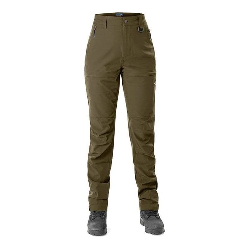 Quick Dry Hose Damen Kurz Olivgrün