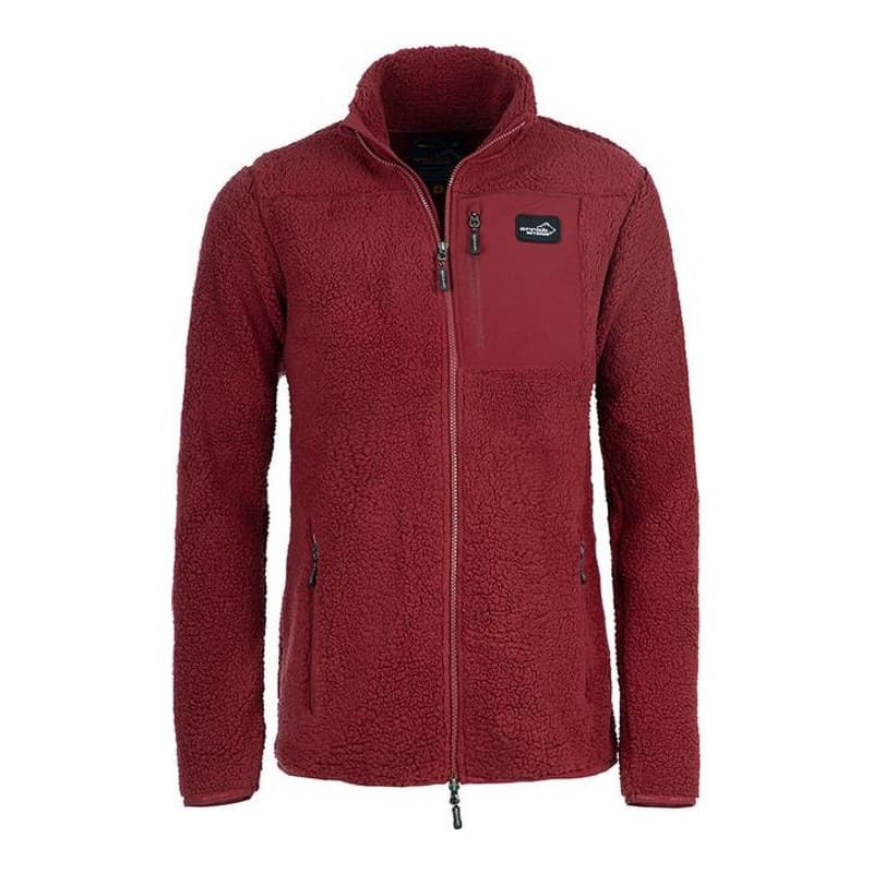 Sherpa Damen Fleecejacke Dunkelrot