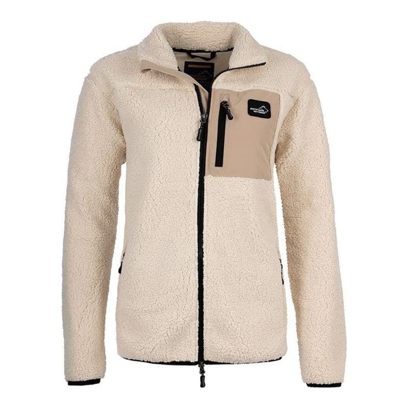Sherpa Damen Fleecejacke Weiß