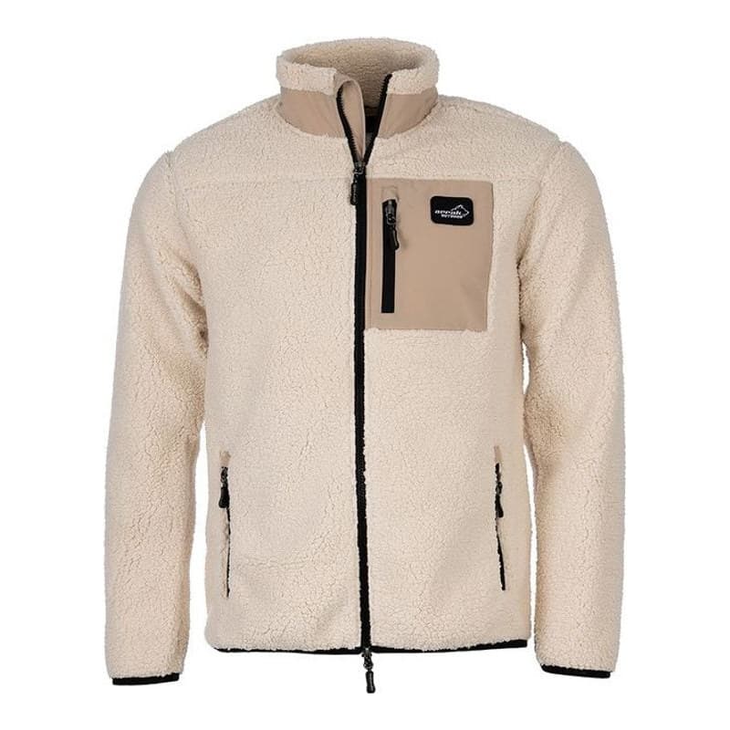 Sherpa Fleecejacke Herrenr Weiß