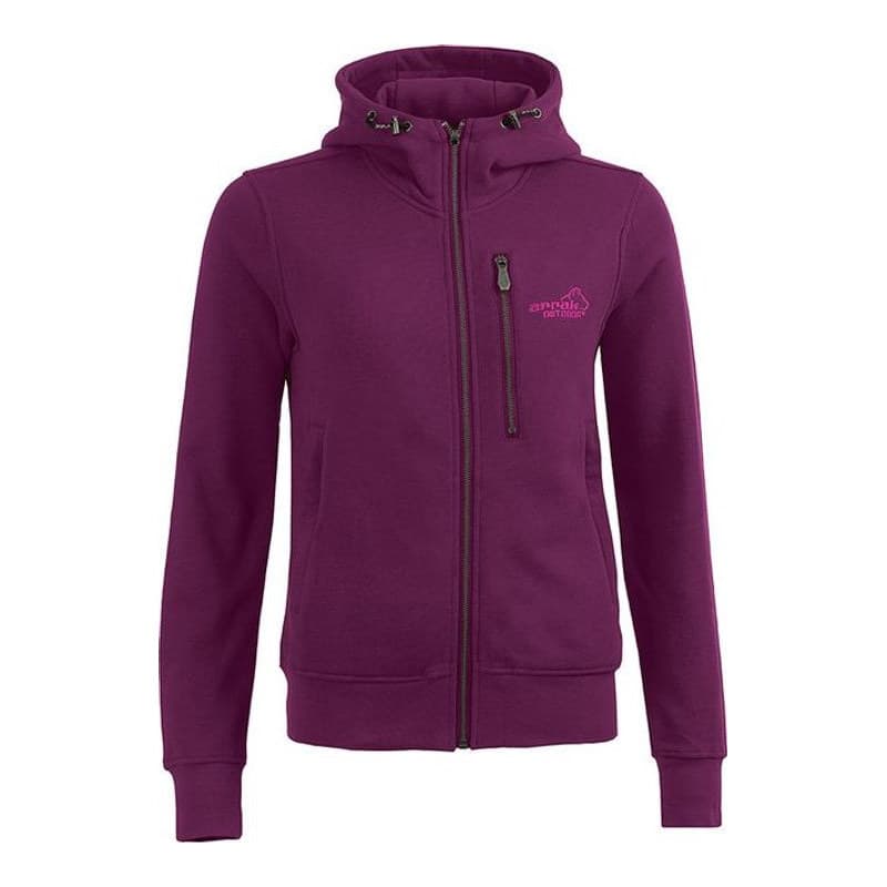 Sporty Hoodie Damen Fuchsia