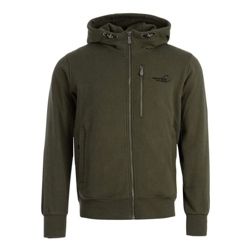 Sporty Hoodie Herren Olivengrün