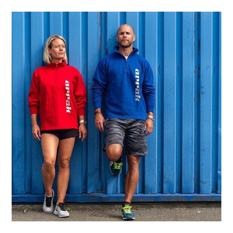 Sweatshirt Halfzip Königsblau