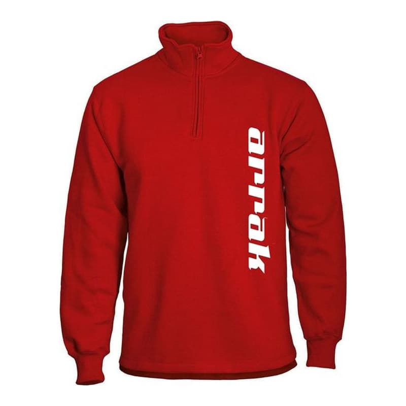 Sweatshirt Halfzip Rot