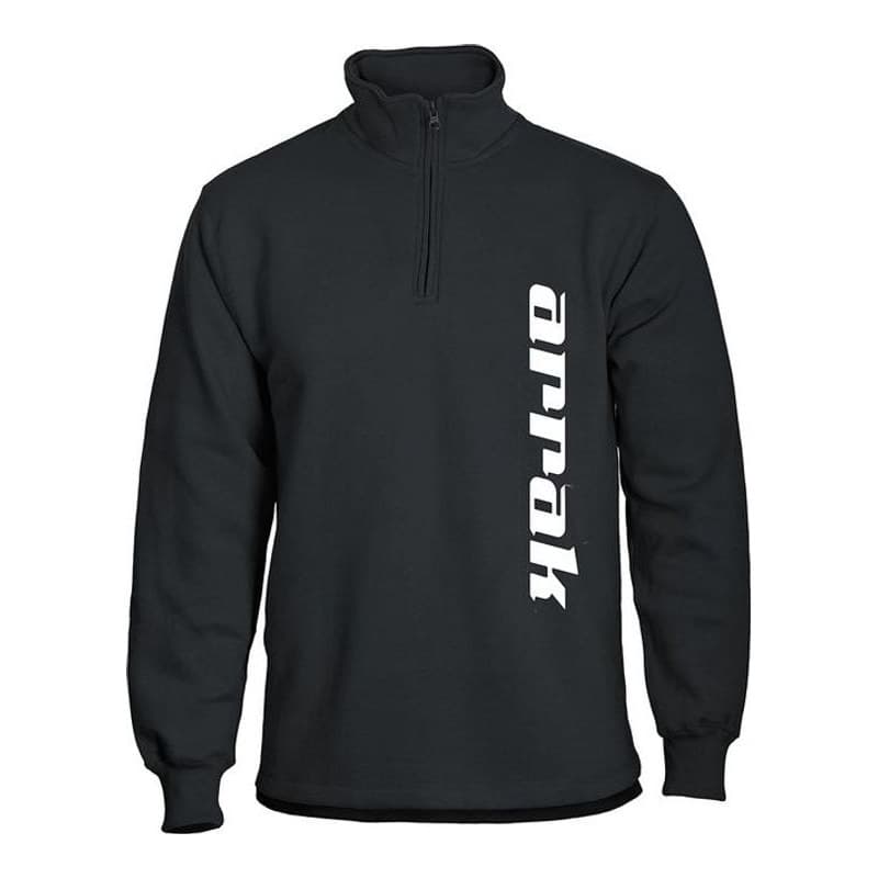 Sweatshirt Halfzip Schwarz