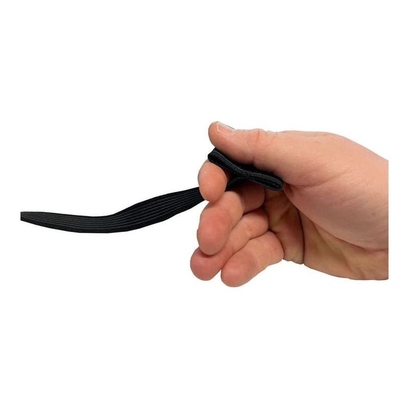 Doppelt gummierte Leine mit Messingkarabiner
