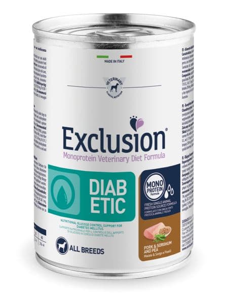 Exclusion Diabetic Schwein, Hirse & Erbse Nassfutter