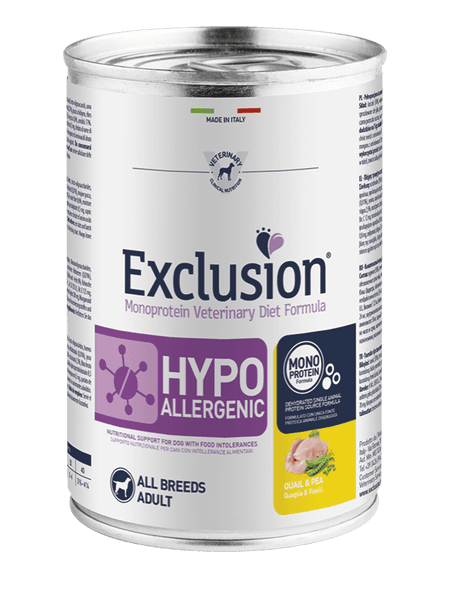 Exclusion Hypoallergenic Wachtel & Erbse Nassfutter