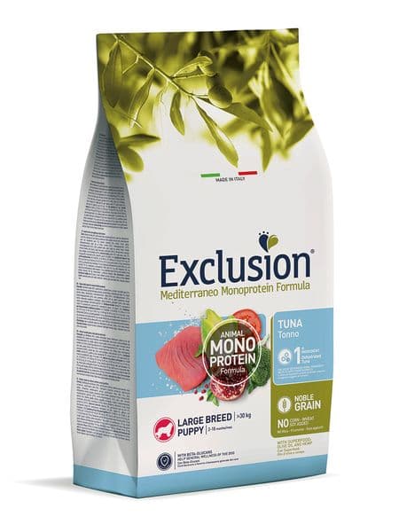 Exclusion Mediterraneo Noble Grain Puppy Thunfisch