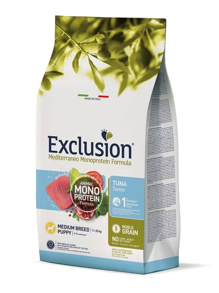 Exclusion Mediterraneo Noble Grain Puppy Thunfisch