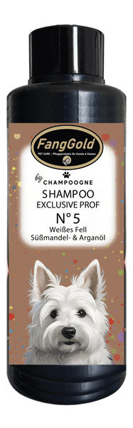FangGold CHAMPOOGNE Shampoo No.5 Weißes Fell Süßmandel- & Arganöl