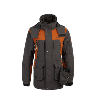 Winterjacke Damen Anthrazit/Orange – Nahrungsergänzung für Hunde