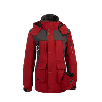 Winterjacke Damen Rot/Anthrazit – Nahrungsergänzung für Hunde