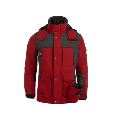 Winterjacke Herren Rot/Anthrazit – Nahrungsergänzung für Hunde