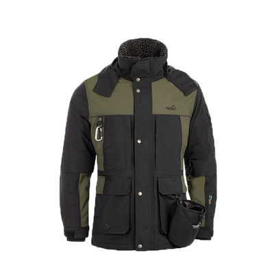 Winterjacke Herren Schwarz/Oliv – Nahrungsergänzung für Hunde