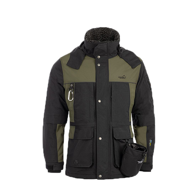 Winterjacke Herren Schwarz/Oliv – Nahrungsergänzung für Hunde