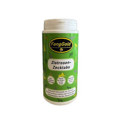 FangGold Zistrosen-Zecktabs 250 g – Nahrungsergänzung für Hunde