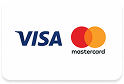 Bezahlung mit Visa oder Mastercard möglich